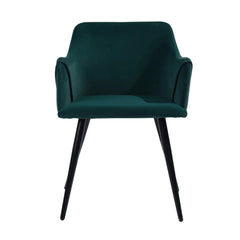 Emerald Rich Cushiony Velvet Lounge Chair