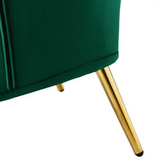 Royal Green Tufted Velvet Lounge Chair
