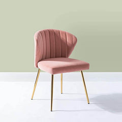 Pink Velvet Tufted Luxury Lounge Chair