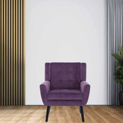 Urban Purple Super Soft Velvet Armchair