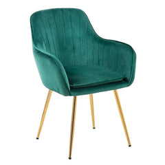 High Tufted Back Luxury Green Lounge Chair