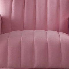 Dense Foam Luxurious Pink Lounge Chair