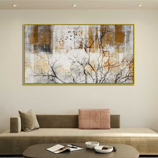 Abstract Modern Floral Canvas Wall Painting for Home and Office Décor