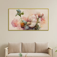 Abstract Pink Stunning Floral Canvas Wall Paintings for Home Décor