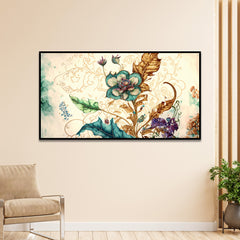 Abstract Floral Wall Painting for Bedroom Living Room Wall Decoration