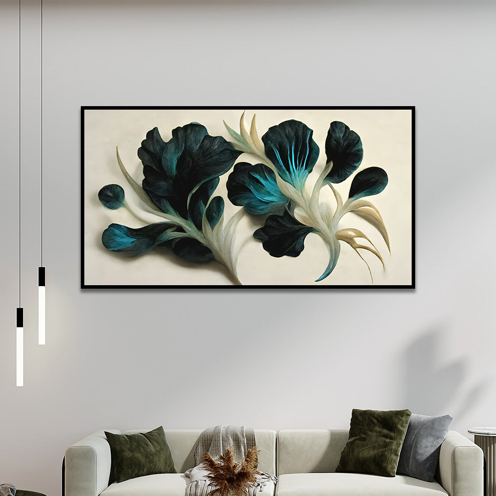 Abstract Elegant Floral Canvas Wall Painting