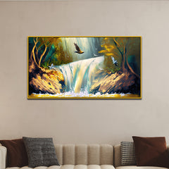 Waterfall Nature Digital Printed Home Decorative Canvas Wall Painting