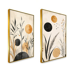 Minimalist Modern Canvas Art Wall Painting Two Pieces