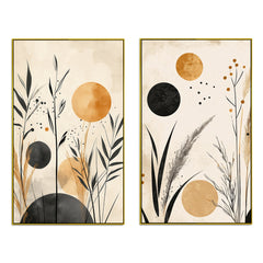 Minimalist Modern Canvas Art Wall Painting Two Pieces