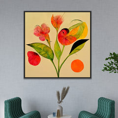 Floral Symphony Abstract Nature on Canvas Flower Wall Painting