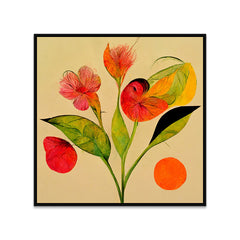 Floral Symphony Abstract Nature on Canvas Flower Wall Painting