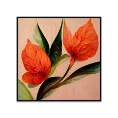 Modern Botanical Abstract Flower Canvas Wall Painting