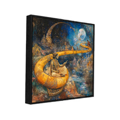 Divine Cosmic Journey – Spiritual Indian Canvas Wall Painting