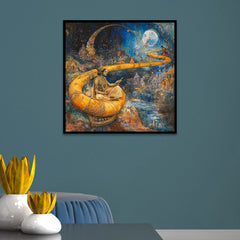 Divine Cosmic Journey – Spiritual Indian Canvas Wall Painting