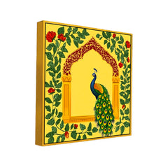 Peacock Traditional Indian Wall Art Canvas Wall Painting