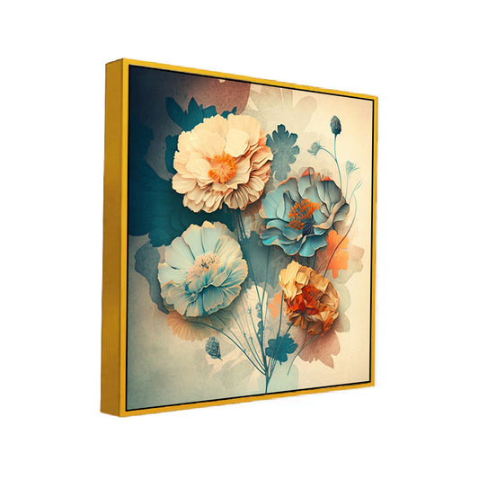 Vibrant Colorful Floral Canvas Wall Painting