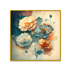 Vibrant Colorful Floral Canvas Wall Painting