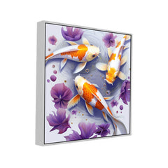 Tranquil Koi Fish Vastu Canvas Wall Painting For Home Décor