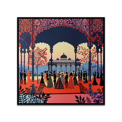 Elegant Rajasthani Canvas Wall Painting for Home and Office Décor