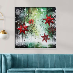 Winter Wonderland Mural Christmas Canvas Wall Painting