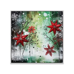 Winter Wonderland Mural Christmas Canvas Wall Painting