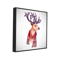 Reindeer Wall Painting Elegant Winter and Christmas Theme Canvas Paintings