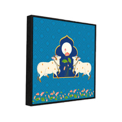 Traditional Indian Folk Art Digital Printed Canvas Wall Painting