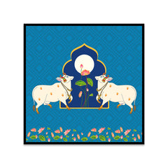 Traditional Indian Folk Art Digital Printed Canvas Wall Painting