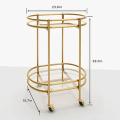Elegant Rolling Bar Cart For Contemporary Spaces Trolley