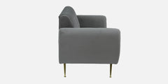 Luxury Grey & Beige Velvet 3 Seater Sofa