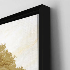 Premium Geese Flying at Sunset Canvas Art | Tranquil Lake Reflection Painting