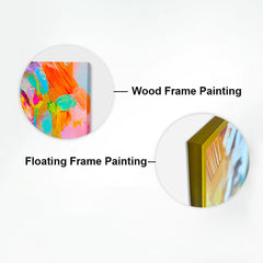 3D White Blossom Tree Wall Art – Elegant Gold Accented Floral Canvas for Modern Home Décor