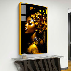 Golden Women Modern Acrylic Wall Paintings & Arts