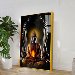 Contemporary Buddha Meditation Acrylic Wall Paintings & Arts