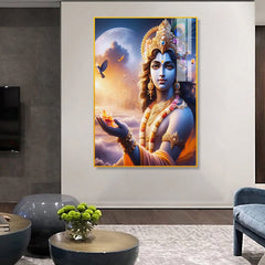 Beautiful Shri Krishna Acrylic Wall Paintings & Arts