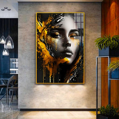 Artistic Innovation Girl Modern Acrylic Wall Art