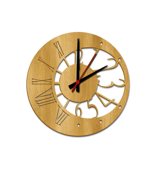 Modern Design MDF Analog Wall Clock