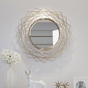 Geometric Wall Accent Mirror