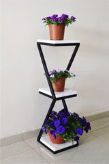 Beautiful Designer White Marble Side Table with Storage Shelf